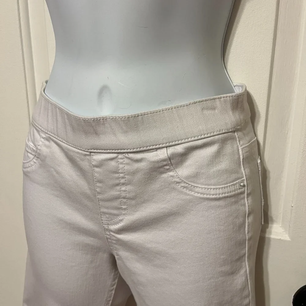NWOT Justice white cropped jeggings size 12